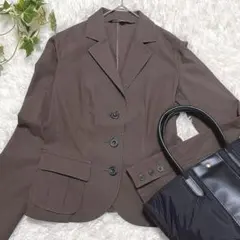 MICHEL KLEIN テーラードジャケット 38 ブラウン きれいめ 通勤