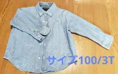 ラルフローレン　Ralph Lauren デニム ブルー シャツ3Tサイズ100
