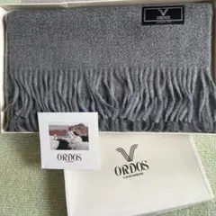 ≪値下げ≫ORDOS カシミヤ100% グレー マフラー　男女兼用