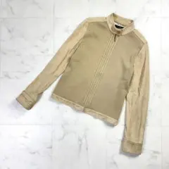 ポールスチュアート ニットコンビジャケット ベージュ サイズM*ND359