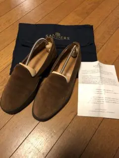 定価5万程 美品 SANDERS Joel スウェードスリッポン UK6