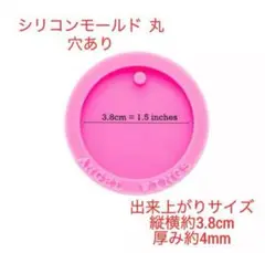 シリコンモールド　丸　穴あり