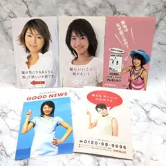 アデランス フライヤー 歴代タレント　井川遥・辺見えみり・吉岡美穂・南明菜
