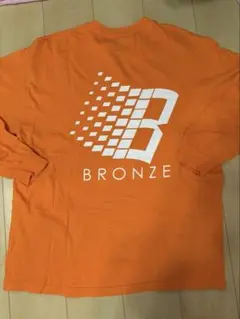 BRONZE56K ロンT XL 濃いオレンジ　バックロゴ