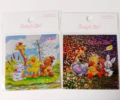 平成レトロ　Suzy's Zoo　スージーズー　ホログラムステッカー　2枚セット