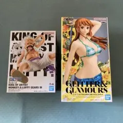 ワンピース　 ナミ モンキー・D・ルフィ　ギア5 フィギュア2種セット
