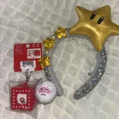 ユニバ USJ スーパースターカチューシャ　テレサ指輪　キーホルダー