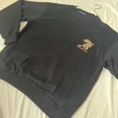 DRAGON ブラック　刺繍　ドラゴン　古着 y2k スエット　トレーナー