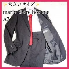 ✨ 大きいサイズ ✨ marie claire スーツ セットアップ 黒 A7