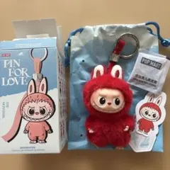 ラブブ LABUBU PIN FOR LOVE ミニラブブ イニシャル 【X】