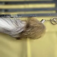 リアルファー しっぽキーホルダー