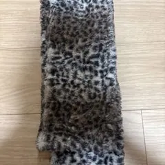 ［人気のデザイン］ヒョウ柄 ファー マフラー