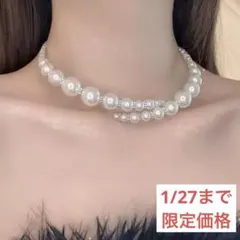 パールネックレス チョーカー シルバー ブライダル 結婚式 卒業式 入学式