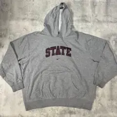 NIKE ナイキ y2k 00s カレッジ パーカー グレー