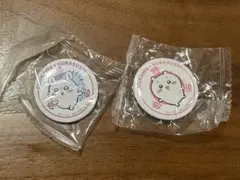 ちいかわ くら寿司 缶バッジ 2種セット　ちいかわ　モモンガ