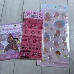 HelloKittyクリスタルシール★マイメロタイルシール★リトルツインスタイル