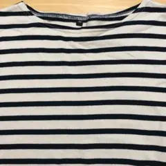 無印良品　ボーダー　カットソー　7分袖　格安