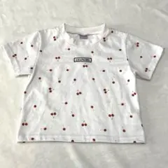 アナップガール ANAP GIRL チェリー柄 クロップドTシャツ S 145のサムネイル