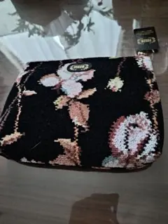 新品未使用 FEILER フェイラー 花柄 刺繍ポーチ ローザソアーヴェ