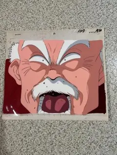 （非売品）YAWARA セル画+セル原画　猪熊治五郎　新聞読むシーン 非売品）YAWARA セル画+セル原画 猪熊治五郎 新聞読むシーン