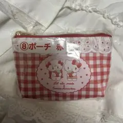 Lil ala mode サンリオキャラクターズ 当りくじ ポーチ 赤