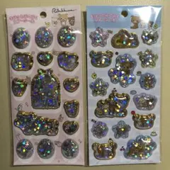 リラックマ　キラッとぷくぷくエアーシール　２つセット