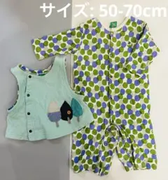RAG MART♡ ロンパース・ベストセット 50-70cmのサムネイル