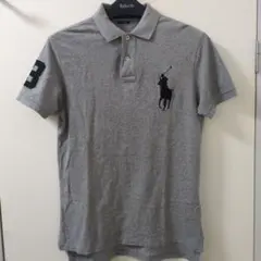 美品　POLO RALPH LAUREN ビッグポニー グレー ポロシャツ M