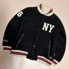 DEARLAUREL BROOKLYN BANKS スタジャン XL 紺色 美品 - メルカリ