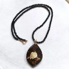 2AG80　本琥珀　ネックレス　K18金