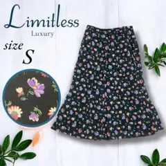 【Limitless Luxury】レディース 膝丈フレアスカート春 夏 花 Sのサムネイル