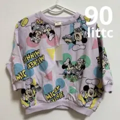 新品未使用　ディズニー　トレーナー　90 レトロミッキー　リトシー　littc