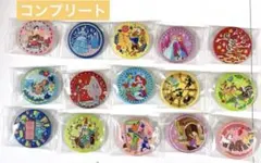 ディズニー 缶バッジ 刺繍 15個 コンプリートセット