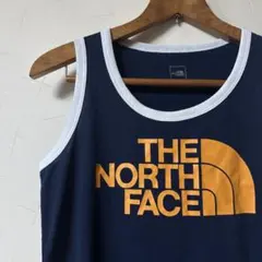 THE NORTH FACE タンクトップ ネイビー　オレンジロゴ　 S