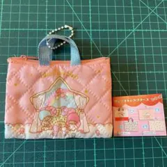サンリオキャラクターズ　レトロレッスンバッグミニキーホルダー　ガチャ　キキララ