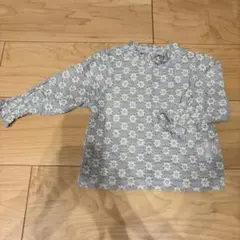 バースデイ　mirrorbae 花柄シャツ 95cm 水色