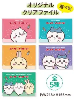⭐️コンプリート５枚セット⭐️リポビタンD オリジナル ちいかわ クリアファイルのサムネイル
