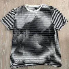 ストライプ クルーネック Tシャツ Mサイズ