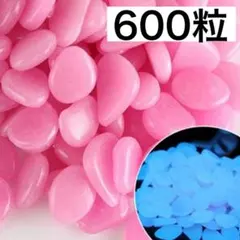 600 光る石 石 夜光石 発光石 蓄光石 アクアリウム 底石 砂利 ピンク