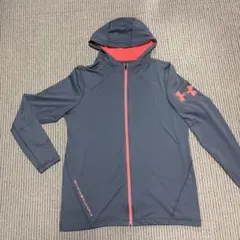 Under Armour フルジップ フーディ グレー/オレンジ