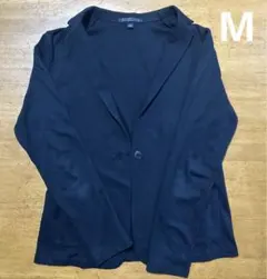 ᗦ↞◃ UNIQLO レディース M アウター 黒 カーディガン 散歩 旅行 秋