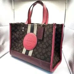 【美品】コーチ COACH ハンドバッグ シグネチャー