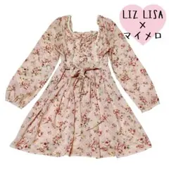 LIZ LISA × マイメロ LIZMELO 薔薇柄ワンピース 花柄 バラ
