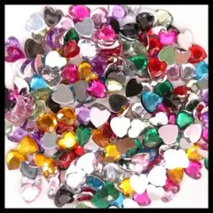 SALE♥ハート ストーン（６mm／20g★）色mix／デコパーツ ネイル