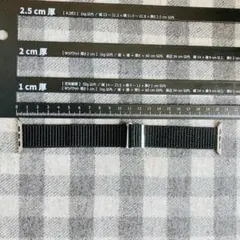 ナイロン製ブラック　Apple Watchバンド