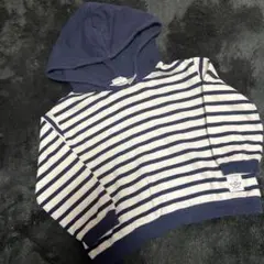 ZARA ストライプ フード付きトレーナー 18-24ヶ月