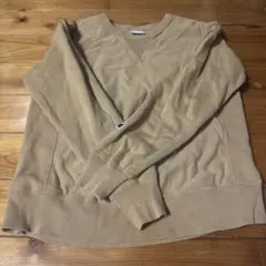 Champion ベージュ スウェット M リバースウィーブ