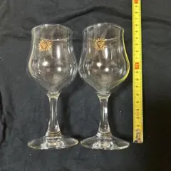 ブドウ模様のカクテルグラス 2個セット