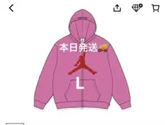 Supreme x Jordan Hooded Sweatshirt Pink - メルカリ