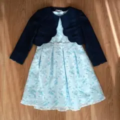 a.v.v KIDS ジャケット・フラワー刺繍セレモニーワンピース